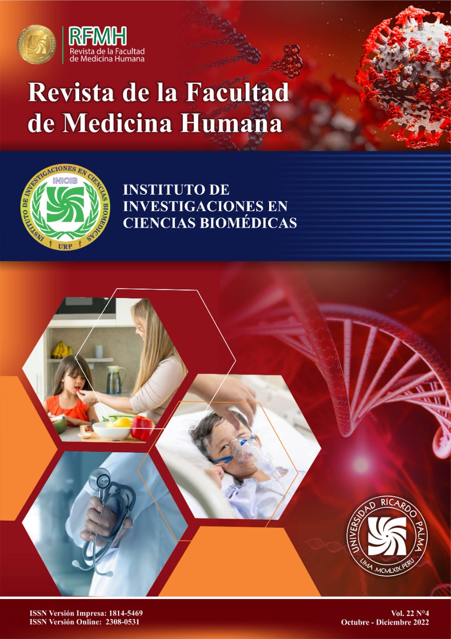 					View Vol. 22 No. 4 (2022): Revista de la Facultad de Medicina Humana
				