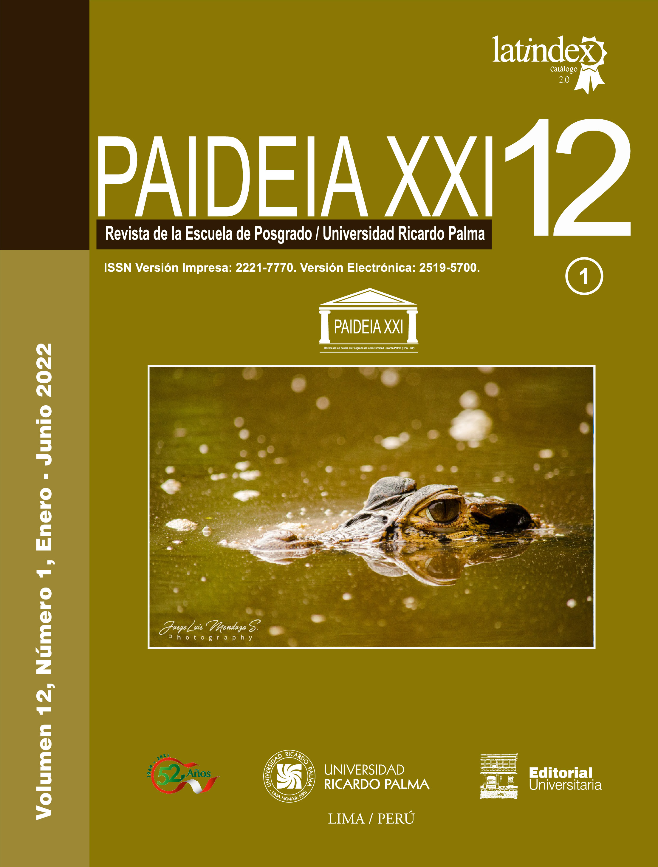 					Ver Vol. 12 Núm. 1 (2022): PAIDEIA XXI Journal Manuscript accepted, early view
				