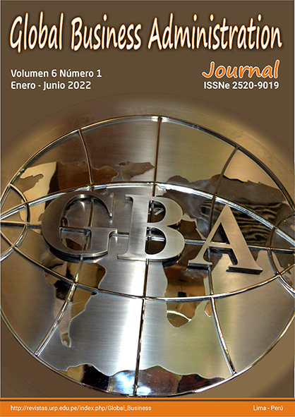 					Ver Vol. 6 Núm. 1 (2022): GLOBAL BUSINESS ADMINISTRATION JOURNAL
				