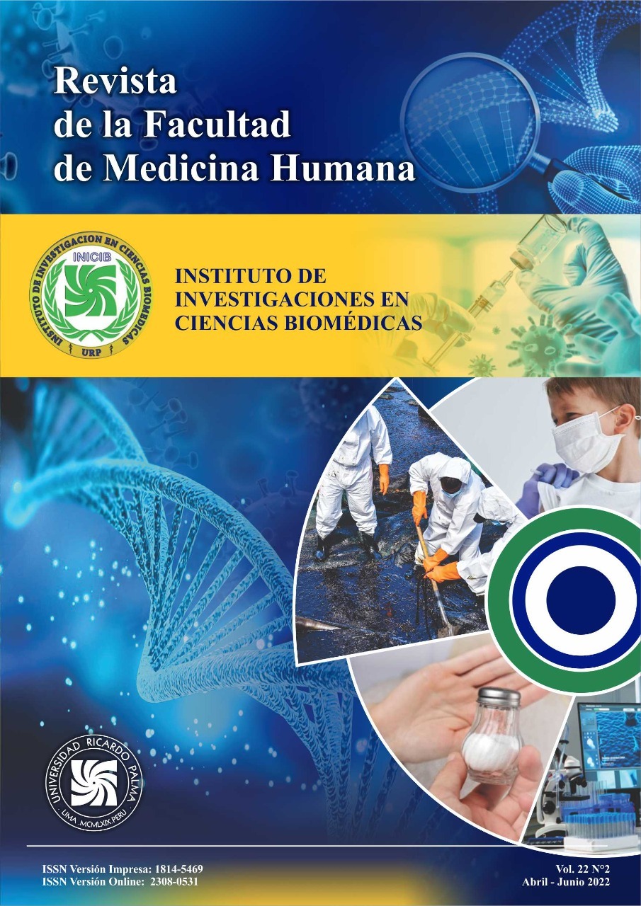 					View Vol. 22 No. 2 (2022): Revista de la Facultad de Medicina Humana
				