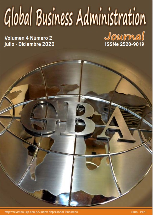 					Ver Vol. 4 Núm. 2 (2020): GLOBAL BUSINESS ADMINISTRATION JOURNAL
				