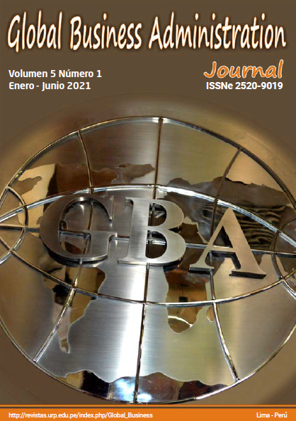 					Ver Vol. 5 Núm. 1 (2021): GLOBAL BUSINESS ADMINISTRATION JOURNAL
				